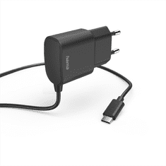 Hama omrežni polnilnik s kablom, USB-C, 2,4 A, 1 m