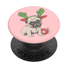 PopSockets PopGrip Gen.2, praznični mops, božični mops