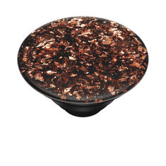 PopSockets PopTop Gen.2, folija Confetti Copper, koščki bakrene folije v smoli, zamenljiv vrh