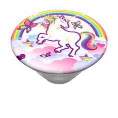 PopSockets PopTop Gen.2, Over The Rainbow, enorožec z mavrico, zamenljiv vrh