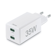 Hama hitri polnilnik USB, 2x USB-C PD/QC, 35 W