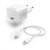 Komplet : hitri polnilec USB-C PD 20 W + kabel USB-C Lightning 1 m