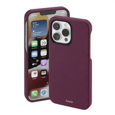 Hama Finest Sense, ovitek za Apple iPhone 14 Pro, umetno usnje, bordo