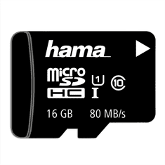 Hama microSDHC 16 GB Class 10 UHS-I 80 MB/s + adapter/mobilni telefon