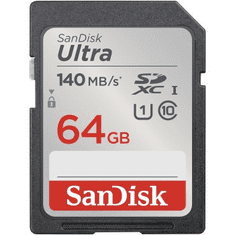 SanDisk Ultra 64 GB pomnilniška kartica SDXC 140 MB/s