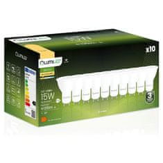 LUMILED 10x LED žarnica GU10 1,5W = 15W 135lm 3000K Toplo bela 36°