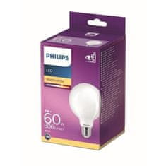 shumee Enakovredna Philips 60 W LED žarnica E27, topla bela, brez možnosti zatemnitve, steklo