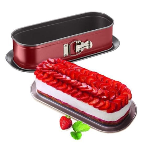 shumee TEFAL Delibake jeklen model za torte - Ø 30 x 11 cm - Rdeče-siv - Z ježkom