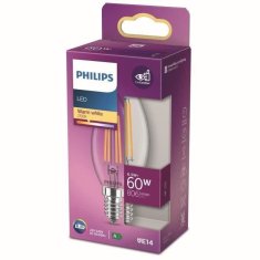 shumee Philips enakovredna LED sijalka 60 W E14 Toplo bela, brez možnosti zatemnitve, steklo