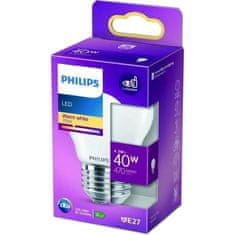 shumee PHILIPS LED Classic 40 W sferična E27 toplo bela mat brez možnosti zatemnitve