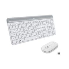 shumee LOGITECH - Komplet brezžične tipkovnice + miške MK470 - AZERTY - bela