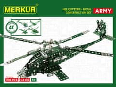 Merkur Helikopterski komplet 515 delov / 40 modelov