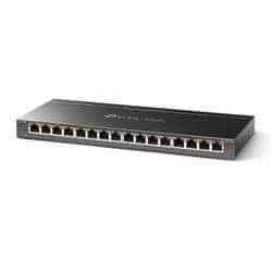 TP-Link TL-SG116E 16-portno gigabitno stikalo Easy Smart, 16 gigabitnih priključkov RJ45, jekleno ohišje za namizje