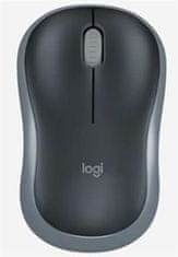 Logitech M185 nano/Office/Optical/1000 DPI/Wireless USB/Gray