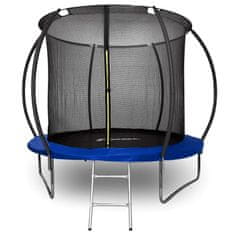 shumee HENZEN trampolin z mrežo in lestvijo 244 cm moder FT 8