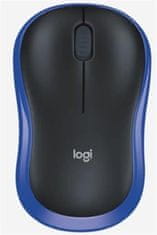 Logitech Logitechova brezžična miška M185 - EWR2 - MODRA