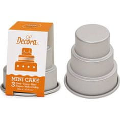 Decora Mini pekač za torte s tremi nivoji 7x8cm -