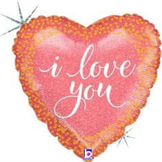 Grabo Napihljiv balon srce i love you 46cm -