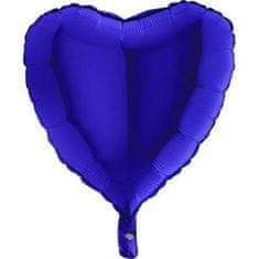 Grabo Napihljiv balon modro srce 46 cm -