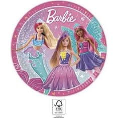 Procos Papirnati krožniki Barbie 23cm, 8 kosov -