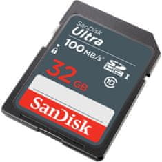 SanDisk Ultra 32GB SDHC C10, U1, Full HD, SD spominska kartica100MB/s