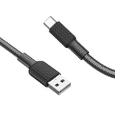 Hoco HOCO Kabel USB A s tipom C 3A X69 1 m črno-beli