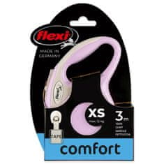 Flexi Povodec New Comfort Tape XS roza 3m