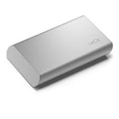 LaCie SSD zunanji prenosni 2,5-palčni 1TB - USB 3.1 Gen 2 tipa C, srebrn