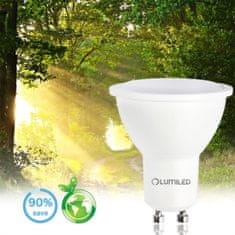 LUMILED 10x LED žarnica GU10 3W = 25W 270lm 6500K Hladno bela 120°