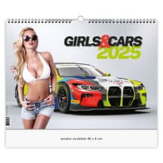 PIGO Koledar stenski girls & cars 2025