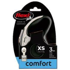 Flexi Povodec New Comfort Tape XS črn 3m