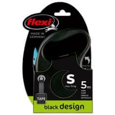 Flexi Povodec Black Design trak S blue 5m