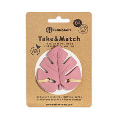 TAKE&MATCH Dusty Rose silikonsko grizalo 0m+