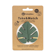 TAKE&MATCH Misty Green 0m+ silikonsko grizalo