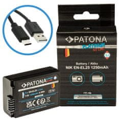 PATONA baterija za Nikon EN-EL25 1250mAh Li-Ion Platinum USB-C polnjenje