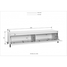 Kitaly GENIO 2-loputa LOWBOARD TV Made in Italy