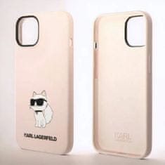 Karl Lagerfeld Ovitek Karl Lagerfeld "Choupette - silicone pink" za iPhone 14 Pro Max (KLHCP14XSNCHBCP)