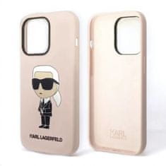 Karl Lagerfeld Ovitek Karl Lagerfeld "Icon - silicone pink" za iPhone 14 Pro Max (KLHCP14XSNIKBCP)