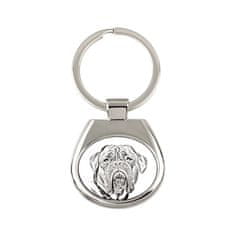 Artdog Dogue de Bordeaux, French Mastiff, Bordeauxdog - obesek za ključe s psom, obesek za ključe s potiskom, personaliziran obesek blagovne znamke Art-Dog