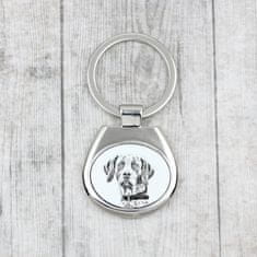 Artdog English Pointer II - obesek za ključe s psom, obesek za ključe s potiskom, personaliziran obesek blagovne znamke Art-Dog