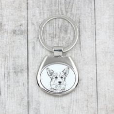 Artdog Pembroke Welsh Corgi - obesek za ključe s psom, obesek za ključe s potiskom, personaliziran obesek blagovne znamke Art-Dog