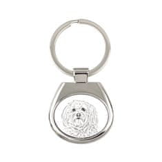 Artdog Havanese, Havanese Cuban Bichon, Bichón Havanés - obesek za ključe s psom, obesek za ključe s potiskom, personaliziran obesek iz blagovne znamke Art-Dog