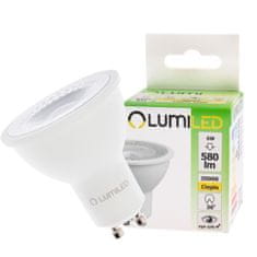 LUMILED 10x LED žarnica GU10 6W = 60W 580lm Toplo bela 36°