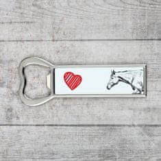 Artdog American Quarter Horse - odpirač za steklenice s konjem, personaliziran magnet za odpiranje steklenic, unikatno darilo za moške blagovne znamke Art-Dog