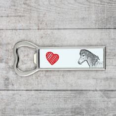 Artdog Islandski konj - odpirač za steklenice s konjem, personaliziran magnet za odpiranje steklenic, unikatno darilo za moške blagovne znamke Art-Dog