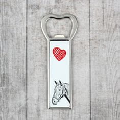 Artdog Danish Warmblood - odpirač za steklenice s konjem, personaliziran magnet za odpiranje steklenic, unikatno darilo za moške blagovne znamke Art-Dog