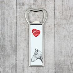 Artdog Holsteiner Horse - odpirač za steklenice s konjem, personaliziran magnet za odpiranje steklenic, unikatno darilo za moške blagovne znamke Art-Dog