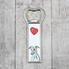 Artdog Whippet - odpirač za steklenice s psom, personaliziran odpirač za hladilnik, unikatno darilo za moškega blagovne znamke Art-Dog