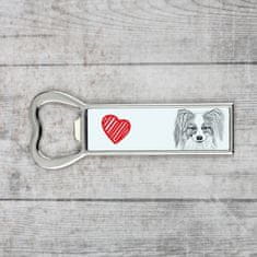 Artdog Papillon, Continental Toy Spaniel, Butterfly dog - odpirač za steklenice s psom, personaliziran odpirač za hladilnik, unikatno darilo za moškega znamke Art-Dog