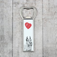 Artdog Schnauzer I - odpirač za steklenice s psom, personaliziran odpirač za hladilnik, unikatno darilo za moškega blagovne znamke Art-Dog